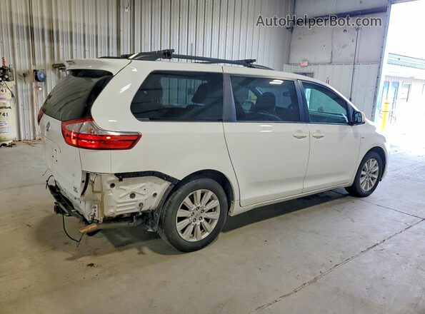 5TDJZ3DCXHS167295 2017 TOYOTA SIENNA Белый Задняя правая четверть