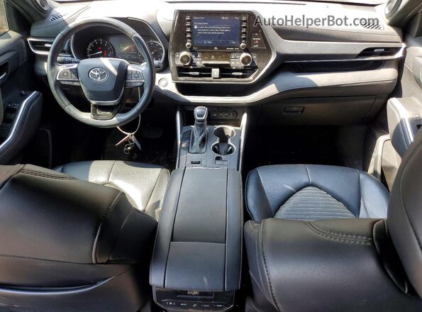 5TDJZRAH2MS059718 2021 TOYOTA HIGHLANDER Silver Dashboard view