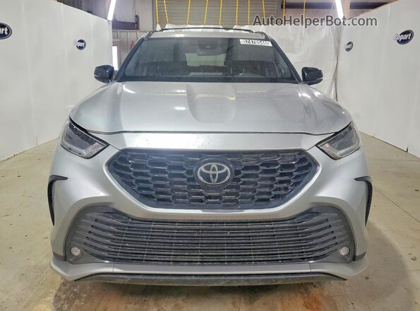 5TDJZRAH2MS059718 2021 TOYOTA HIGHLANDER Silver Front view