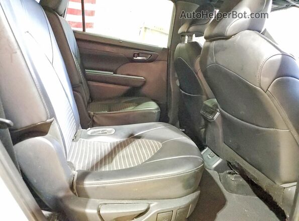 5TDJZRAH2MS059718 2021 TOYOTA HIGHLANDER Silver Rear interior view