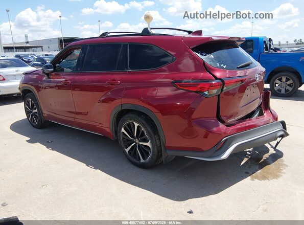 5TDJZRAH8MS087992 2021 TOYOTA HIGHLANDER Бордовый Задняя левая четверть