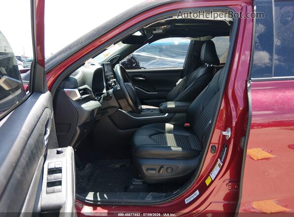 5TDJZRAH8MS087992 2021 TOYOTA HIGHLANDER Бордовый Вид салона спереди