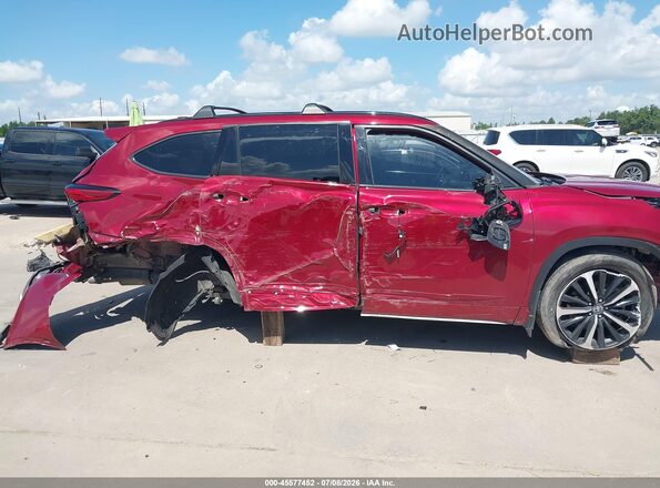 5TDJZRAH8MS087992 2021 TOYOTA HIGHLANDER Бордовый Вид спереди