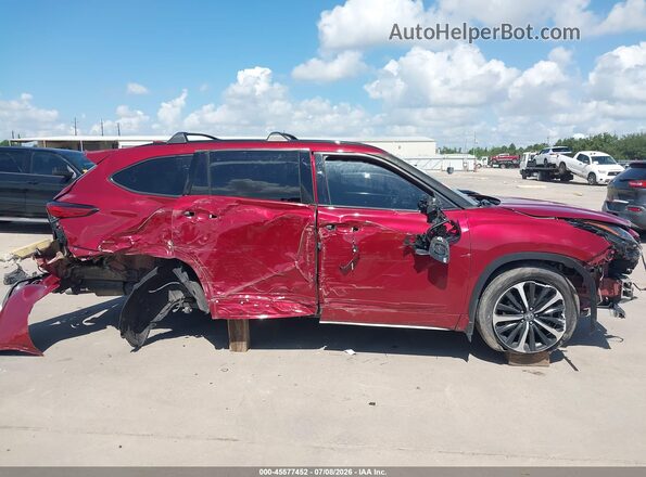 5TDJZRAH8MS087992 2021 TOYOTA HIGHLANDER Бордовый Вид задней части салона