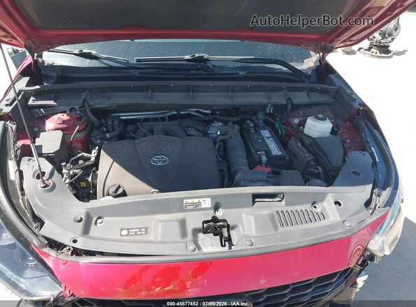 5TDJZRAH8MS087992 2021 TOYOTA HIGHLANDER Бордовый Вид сзади