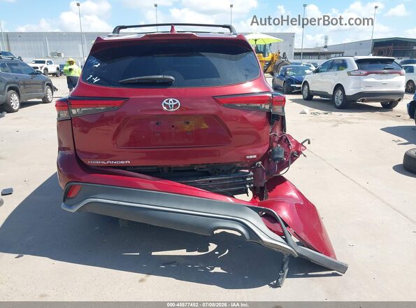 5TDJZRAH8MS087992 2021 TOYOTA HIGHLANDER Бордовый 