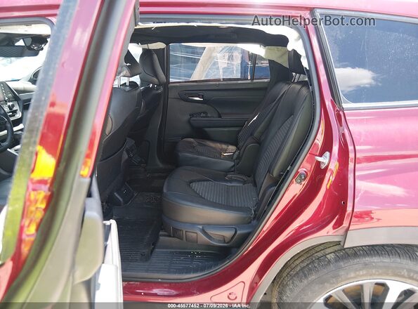 5TDJZRAH8MS087992 2021 TOYOTA HIGHLANDER Бордовый Вид наклейки с VIN-кодом