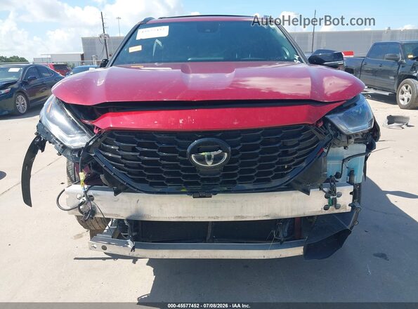5TDJZRAH8MS087992 2021 TOYOTA HIGHLANDER Бордовый Вид щитка приборов