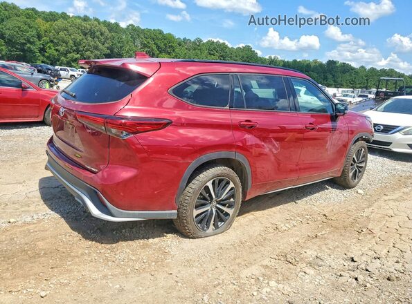 5TDJZRBH0MS067654 2021 TOYOTA HIGHLANDER Red უკანა მარჯვენა