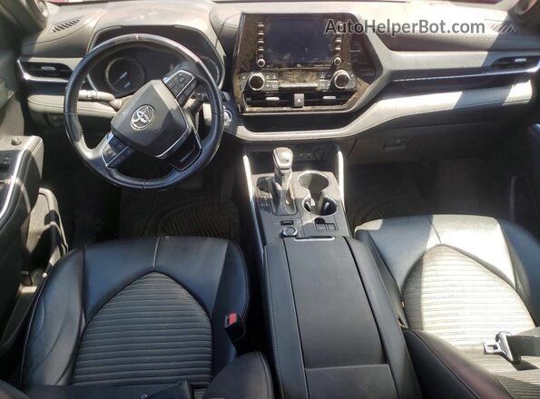 5TDJZRBH0MS067654 2021 TOYOTA HIGHLANDER Red წინა პანელის ხედი
