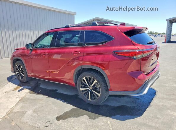 5TDJZRBH1NS248375 2022 TOYOTA HIGHLANDER Red Trasero izquierdo