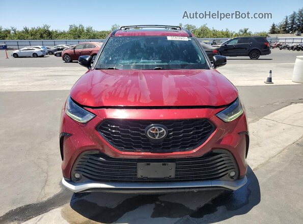 5TDJZRBH1NS248375 2022 TOYOTA HIGHLANDER Red 