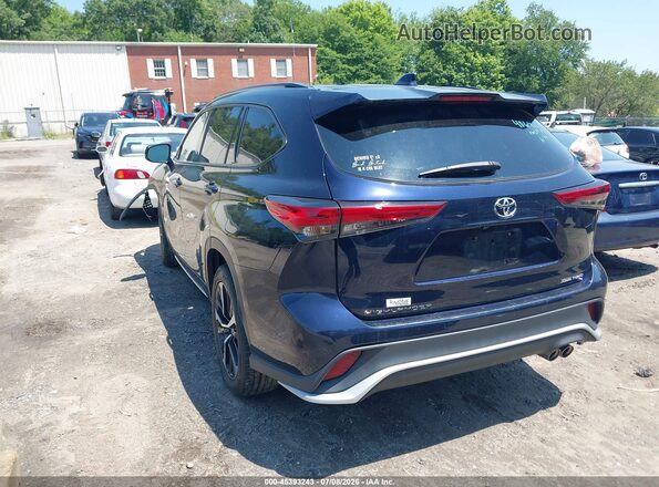 5TDJZRBH4MS085283 2021 TOYOTA HIGHLANDER Blue უკანა მარცხენა