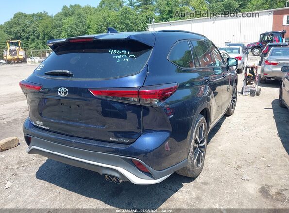 5TDJZRBH4MS085283 2021 TOYOTA HIGHLANDER Blue უკანა მარჯვენა