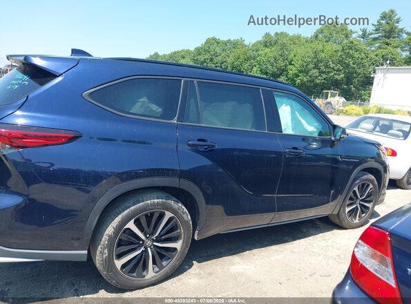 5TDJZRBH4MS085283 2021 TOYOTA HIGHLANDER Blue უკანა სალონის ხედი