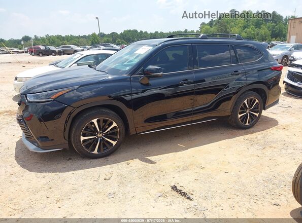 5TDJZRBH5MS085941 2021 TOYOTA HIGHLANDER Black Vista tres cuartos delantera izquierda