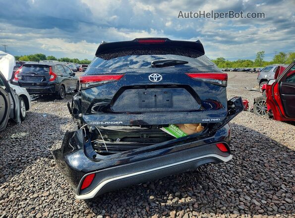 5TDJZRBH6MS126514 2021 TOYOTA HIGHLANDER Black Widok z tyłu
