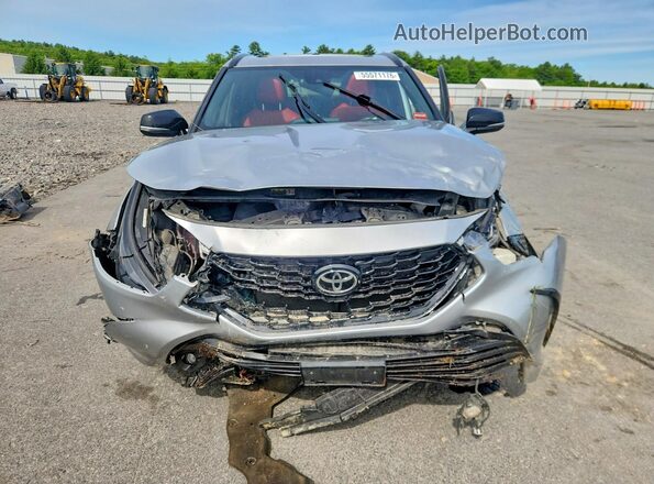 5TDJZRBHXMS157104 2021 TOYOTA HIGHLANDER Серебряный Вид спереди