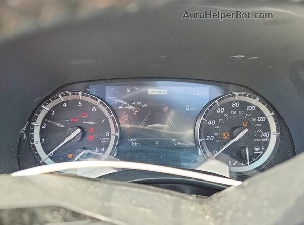 5TDJZRBHXMS157104 2021 TOYOTA HIGHLANDER Серебряный Вид щитка приборов