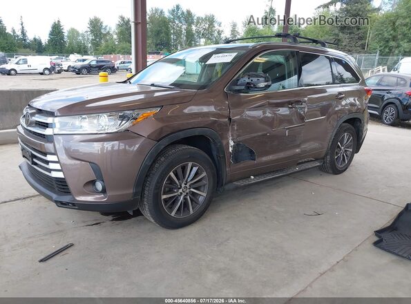 5TDJZRFH0HS374600 2017 TOYOTA HIGHLANDER Brown Przód lewy