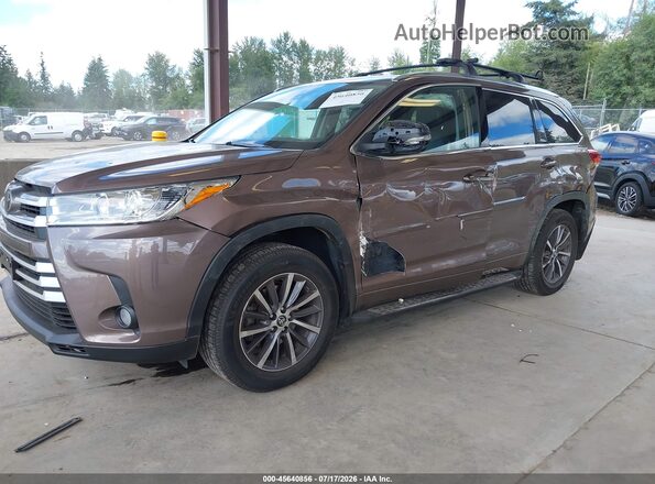 5TDJZRFH0HS374600 2017 TOYOTA HIGHLANDER Brown Widok z przodu