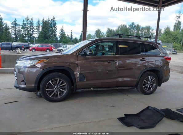 5TDJZRFH0HS374600 2017 TOYOTA HIGHLANDER Brown Widok wnętrza 360 stopni