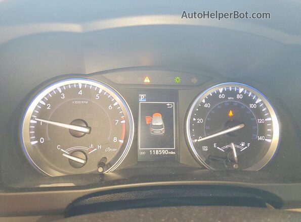 5TDJZRFH0HS376783 2017 TOYOTA HIGHLANDER Желто-коричневый Вид щитка приборов
