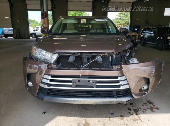 5TDJZRFH0HS376783 2017 TOYOTA HIGHLANDER Желто-коричневый Вид спереди