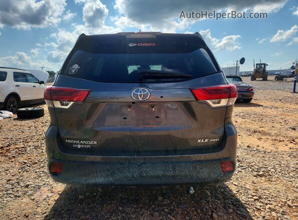 5TDJZRFH0HS385435 2017 TOYOTA HIGHLANDER Gray Հետևի տեսք