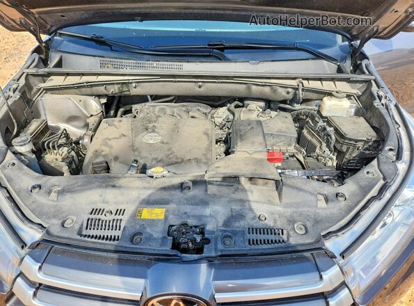 5TDJZRFH0HS385435 2017 TOYOTA HIGHLANDER Gray Սալոնի հետևի տեսք