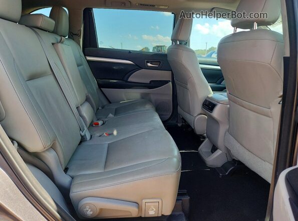 5TDJZRFH0HS385435 2017 TOYOTA HIGHLANDER Gray Հետևի նստատեղերի տեսք