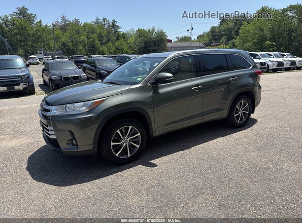 5TDJZRFH0HS457900 2017 TOYOTA HIGHLANDER Green Vista tres cuartos delantera izquierda
