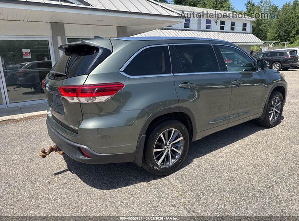 5TDJZRFH0HS457900 2017 TOYOTA HIGHLANDER Green Trasero derecho
