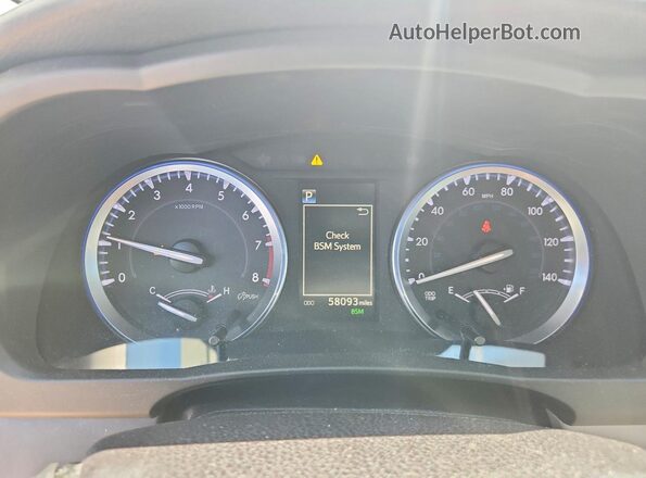 5TDJZRFH0HS508974 2017 TOYOTA HIGHLANDER Silver Вид щитка приладів