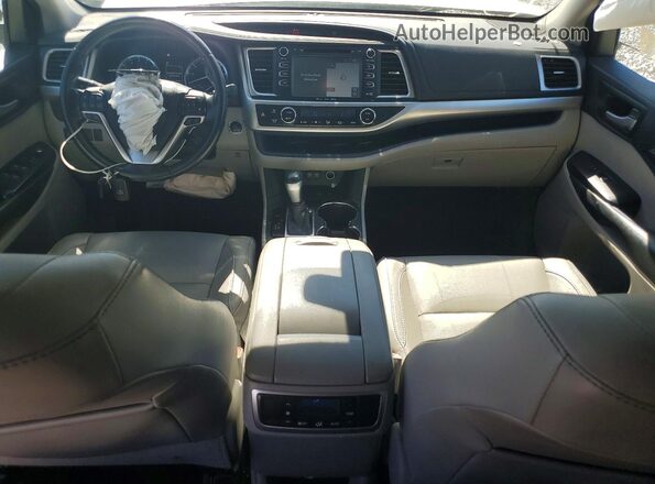 5TDJZRFH0HS514922 2017 TOYOTA HIGHLANDER White Widok deski rozdzielczej