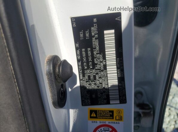 5TDJZRFH0HS514922 2017 TOYOTA HIGHLANDER White Widok naklejki z numerem VIN