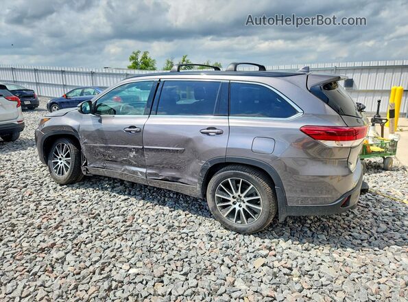 5TDJZRFH0JS544119 2018 TOYOTA HIGHLANDER Gray Rear left
