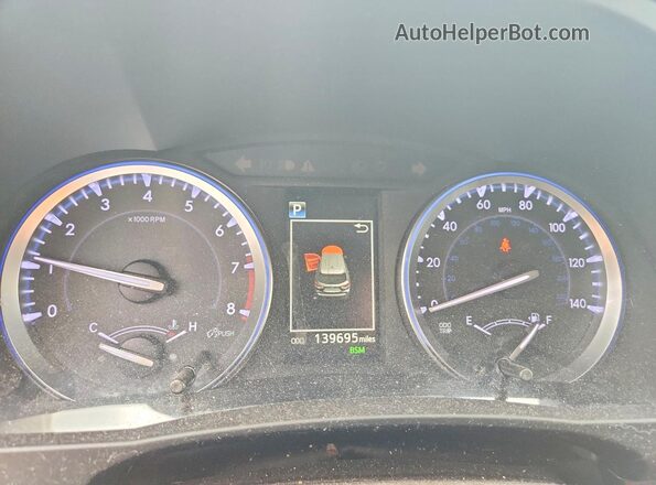 5TDJZRFH0JS544119 2018 TOYOTA HIGHLANDER Gray Instrument cluster view