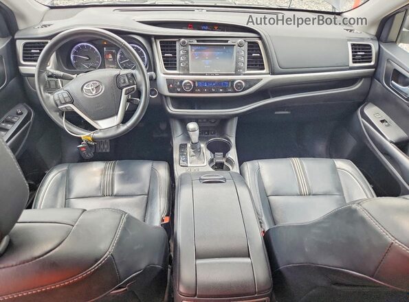5TDJZRFH0JS544119 2018 TOYOTA HIGHLANDER Gray Dashboard view