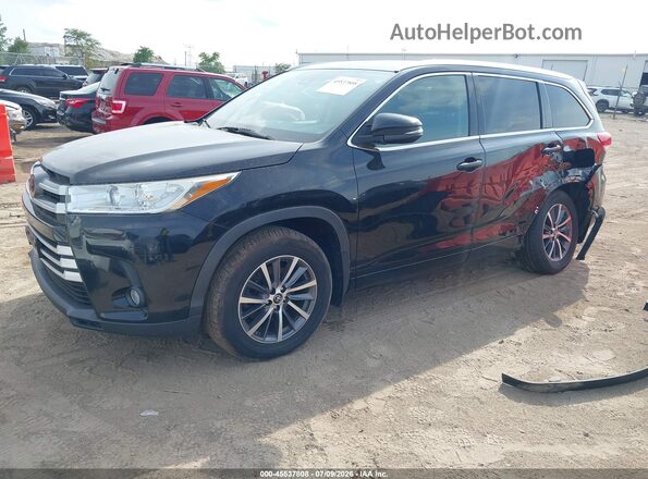 5TDJZRFH0JS546730 2018 TOYOTA HIGHLANDER Black Передня ліва чверть