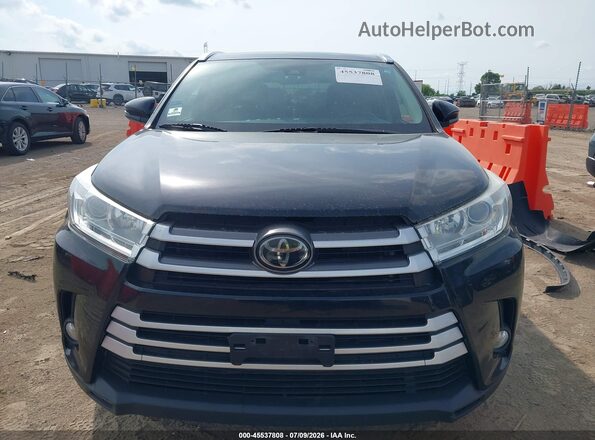 5TDJZRFH0JS546730 2018 TOYOTA HIGHLANDER Black Вид щитка приладів