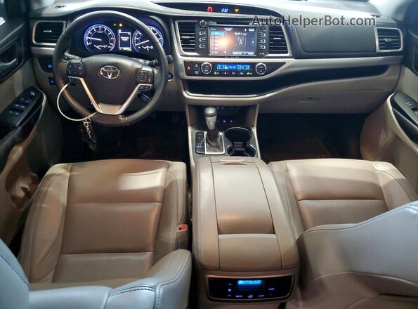 5TDJZRFH0JS805040 2018 TOYOTA HIGHLANDER Blue Vista del salpicadero