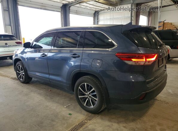 5TDJZRFH0JS805040 2018 TOYOTA HIGHLANDER Blue Trasero izquierdo