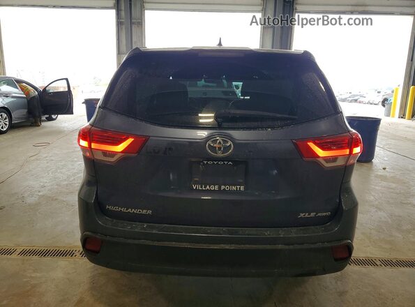 5TDJZRFH0JS805040 2018 TOYOTA HIGHLANDER Blue Vista trasera