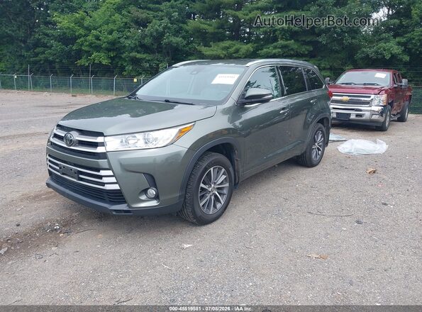 5TDJZRFH0JS866596 2018 TOYOTA HIGHLANDER Green Przód lewy