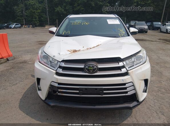 5TDJZRFH0JS869501 2018 TOYOTA HIGHLANDER White ხელსაწყოთა პანელის ხედი