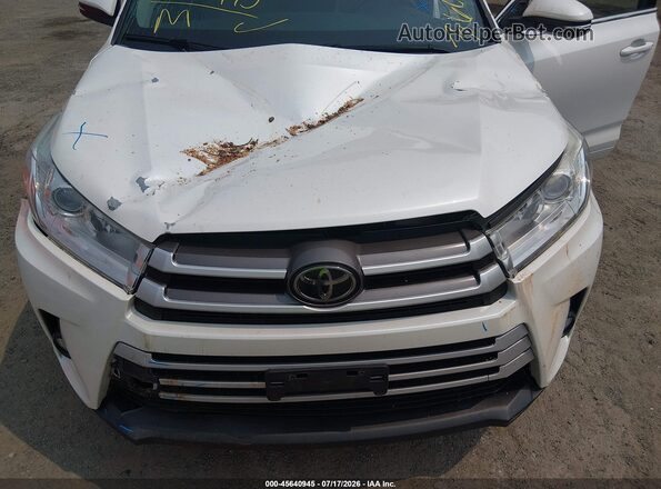 5TDJZRFH0JS869501 2018 TOYOTA HIGHLANDER White უკანა ხედი