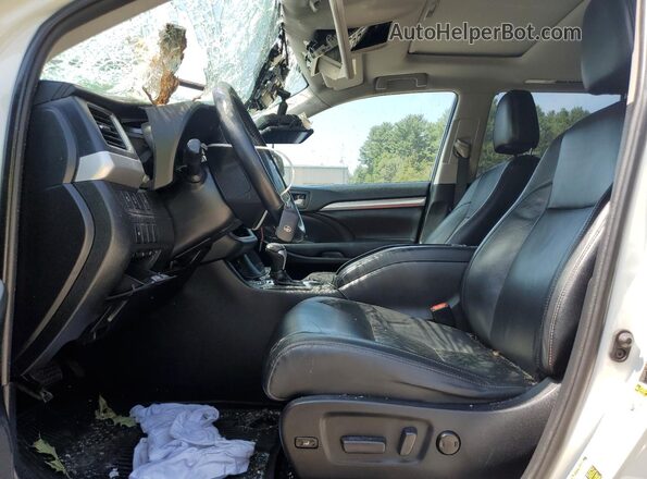 5TDJZRFH0KS574657 2019 TOYOTA HIGHLANDER White Widok wnętrza z przodu