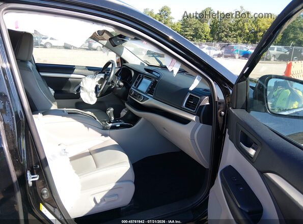 5TDJZRFH0KS615918 2019 TOYOTA HIGHLANDER Black Սալոնի դիմացի տեսք