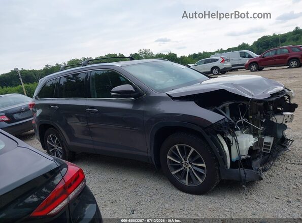 5TDJZRFH0KS628801 2019 TOYOTA HIGHLANDER Gray Սալոնի 360 աստիճան տեսք